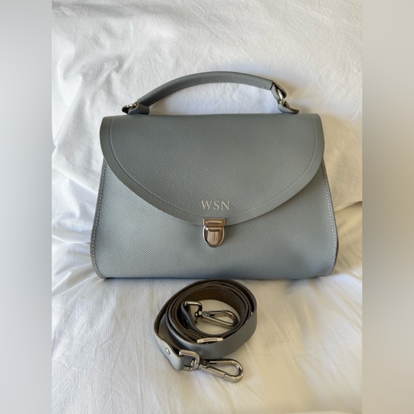 The Cambridge Satchel Company Handbags - Cambridge Satchel Company | Blue Poppy Saffiano Leather Crossbody Handbag